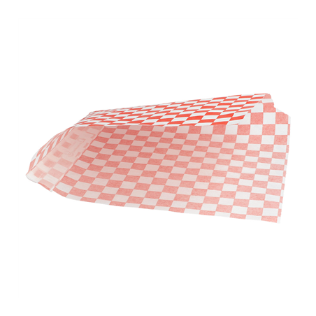 PAPIER INGRAISSABLES OUVERT 2 CÔTÉS FAST FOOD 'FITIPALDI' 32 G/M2 16x16,5 CM ROUGE PARCH.INGRAISSABLE (500 UNITÉ)