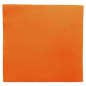 SERVIETTES ECOLABEL 'DOUBLE POINT' 18 G/M2 39x39 CM ORANGE OUATE (1200 UNITÉ)