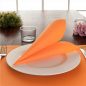 SERVIETTES ECOLABEL 'DOUBLE POINT' 18 G/M2 39x39 CM ORANGE OUATE (1200 UNITÉ)