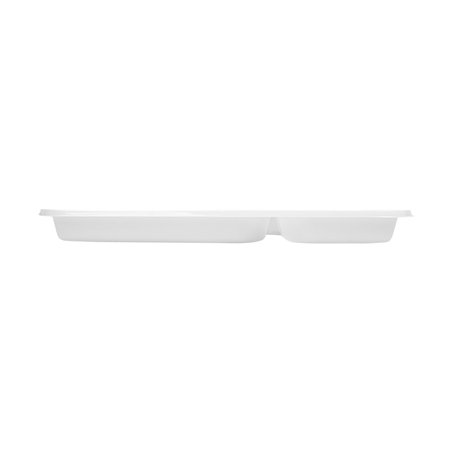 PLATEAUX REPAS EMPORTER, 3 COMP.  31,5x21 CM BLANC PS (400 UNITÉ)