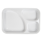 PLATEAUX REPAS EMPORTER, 3 COMP.  31,5x21 CM BLANC PS (400 UNITÉ)