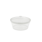 PETITS POTS + COUVERCLE INCLUS 60 ML Ø6/4,6x2.5 CM TRANSPARENT PP (1000 UNITÉ)