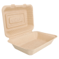 COQUILLES 'BIONIC' 1 L 16,5x22,5x6,4 CM NATUREL BAGASSE (200 UNITÉ)