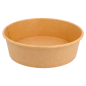 POTS SALADIERS 500 ML - 16,7 oz 300 + 18 PE G/M2 Ø15/12,8x4,5 CM NATUREL KRAFT (300 UNITÉ)