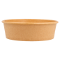 POTS SALADIERS 500 ML - 16,7 oz 300 + 18 PE G/M2 Ø15/12,8x4,5 CM NATUREL KRAFT (300 UNITÉ)