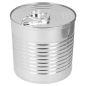 BOÎTES DE CONSERVE 220 ML Ø7,4x7,2 CM ARGENTE PS (100 UNITÉ)