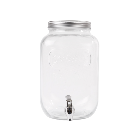 DISTRIBUTEUR DE BOISSONS 'WAKI GLASS' 8 L Ø 19,5x31 CM TRANSPARENT VERRE (1 UNITÉ)