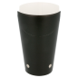 GOBELETS À FRITES AVEC FERMETURE 16 OZ - 480 ML 220 + 18PE G/M2 8,5x14 CM NOIR CARTON (50 UNITÉ)