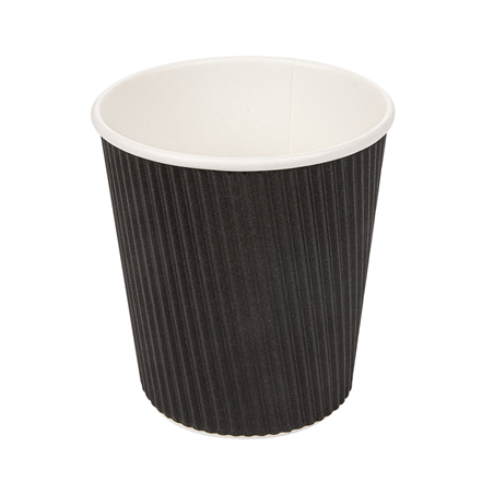 GOBELETS BOISSONS CHAUDES DOUBLE PAROI, ONDULÉ