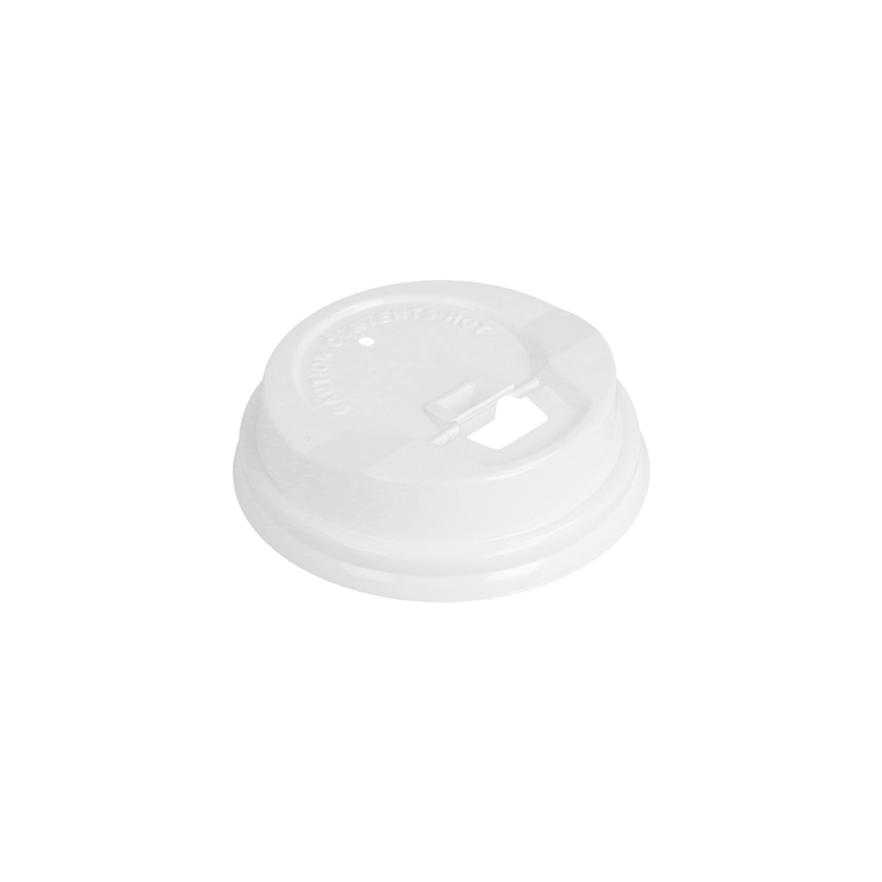 COUVERCLES HAUTS POUR GOBELETS 120 ML  BLANC PS (1000 UNITÉ)