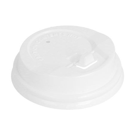 COUVERCLES HAUTS POUR GOBELETS 120 ML  BLANC PS (1000 UNITÉ)