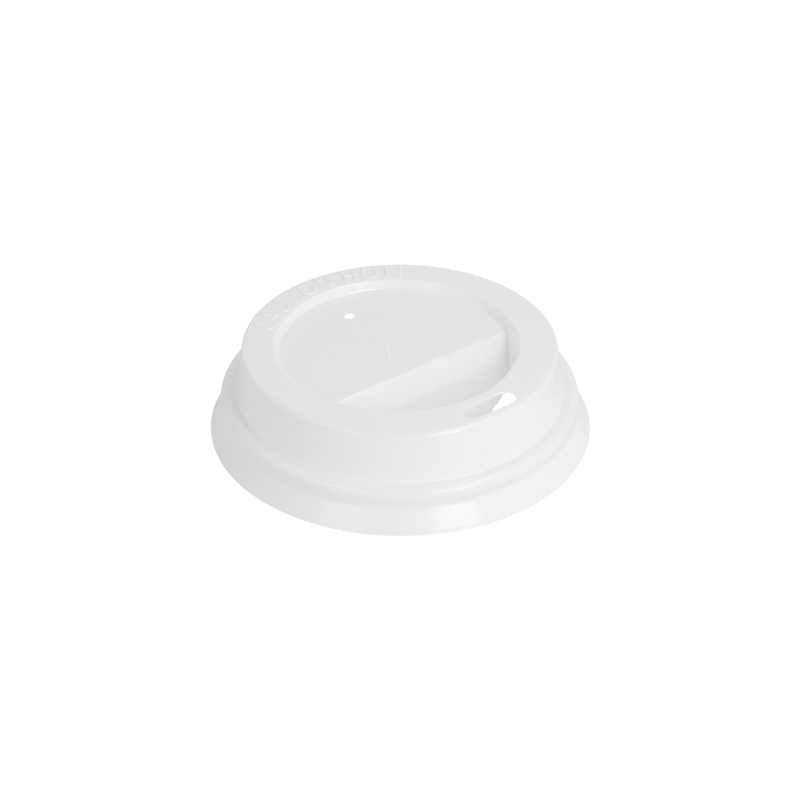 COUVERCLES HAUTS POUR GOBELETS 180 ML  BLANC PS (1000 UNITÉ)