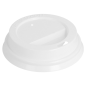 COUVERCLES HAUTS POUR GOBELETS 180 ML  BLANC PS (1000 UNITÉ)