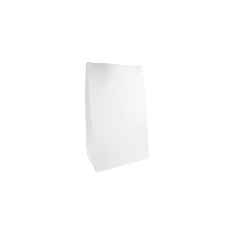 SACS SOS SANS ANSES  70 G/M2 22+14x37 CM BLANC CELLULOSE (500 UNITÉ)