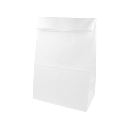 SACS SOS SANS ANSES  70 G/M2 22+14x37 CM BLANC CELLULOSE (500 UNITÉ)