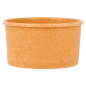 POTS À GLACES 90 ML 210 + 18 PE G/M2 Ø7,2x4 CM MARRON CARTON (2000 UNITÉ)