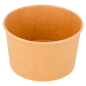 POTS À GLACES 240 ML 250 + 18 PE G/M2 Ø9,4x5,5 CM MARRON CARTON (2000 UNITÉ)