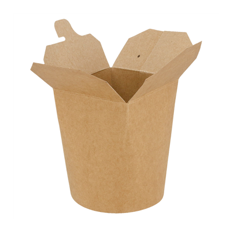 RÉCIPIENTS MULTIUSAGES MICRO-ONDABLES 480 ML 275 + 25 PE G/M2 Ø8x9 CM NATUREL KRAFT (50 UNITÉ)