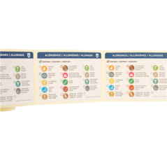 ÉTIQUETTES ADHESIVES ALLERGÈNES EN ROULEAU