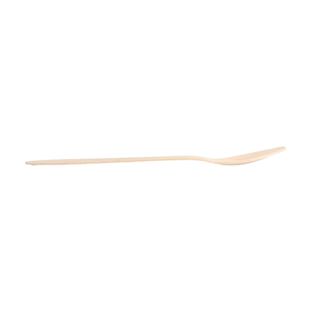 CUILLÈRES 'CURVE'  18,7 CM NATUREL BOIS (100 UNITÉ)