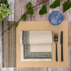 SETS DE TABLE OFFSET 'NAIROBI' 70 G/M2 31x43 CM QUADRICHROMIE KRAFT (2000 UNITÉ)
