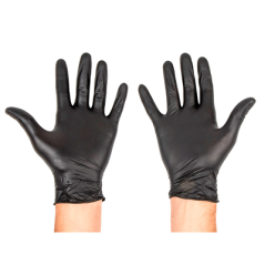 GANTS  SIZE: L NOIR NITRILE (100 UNITÉ)