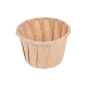 POTS TRAITEUR PAPIER PLISSÉ PFAS FREE 30 ML (1 oz) 80 G/M2 Ø4,4/3,1x2,8 CM NATUREL PARCH.INGRAISSABLE (250 UNITÉ)