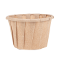 POTS TRAITEUR PAPIER PLISSÉ PFAS FREE 30 ML (1 oz) 80 G/M2 Ø4,4/3,1x2,8 CM NATUREL PARCH.INGRAISSABLE (250 UNITÉ)