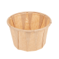 POTS TRAITEUR PAPIER PLISSÉ 60 ML 80 G/M2 Ø5,5/3,9x3,5 CM NATUREL PARCH.INGRAISSABLE (250 UNITÉ)
