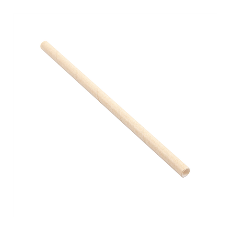 PAILLES DROITES COCKTAIL 'PAPER'  Ø0,60x14 CM NATUREL KRAFT (3000 UNITÉ)