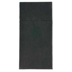 SERVIETTES KANGOUROU  55 G/M2 40x40 CM NOIR AIRLAID (700 UNITÉ)