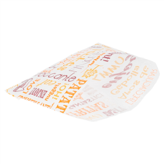 SACHET POUR FRITURES 'PAROLE' 32 G/M2 12x9 CM BLANC PARCH.INGRAISSABLE (1000 UNITÉ)