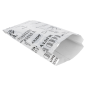 SACHETS POUR SANDWICHES 'PAROLE' 35+20 G/M2 12+4x26 CM ARGENTE PARCHEMIN + ALUMINIUM (500 UNITÉ)