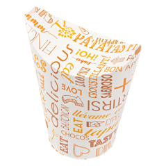 GOBELETS À FRITES AVEC FERMETURE