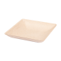 RÉCIPIENT CARRÉ 'BIONIC'  6,5x6,5x1,2 CM NATUREL BAGASSE (1000 UNITÉ)