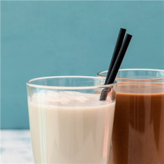 PAILLES SOUS SACHETS 'PAPER'  Ø0,80x20 CM NOIR PAPIER (3000 UNITÉ)