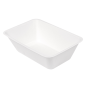 BARQUETTES 'BIONIC' 1000 ML 20x13,3x6 CM BLANC BAGASSE (500 UNITÉ)