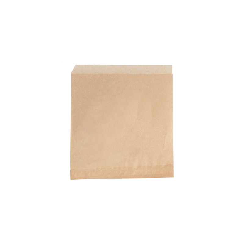 PAPIER INGRAISSABLES OUVERT 2 CÔTÉS FAST FOOD  34 G/M2 16x16,5 CM NATUREL PARCH.INGRAISSABLE (500 UNITÉ)