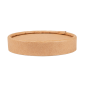 COUVERCLES POTS À GLACES 120 ML 280 + 18 PE G/M2 Ø7,7 CM MARRON CARTON (1000 UNITÉ)