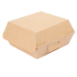 BOÎTES HAMBURGER 'THEPACK' 220 G/M2 13x12,5x6,2 CM (S) NATUREL CARTON ONDULÉ NANO-MICRO (450 UNITÉ)