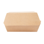 BOÎTES HAMBURGER 'THEPACK' 220 G/M2 13x12,5x6,2 CM (S) NATUREL CARTON ONDULÉ NANO-MICRO (450 UNITÉ)