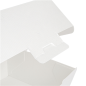 BOÎTES HAMBURGER 'THEPACK' 230 G/M2 13x12,5x9 CM (M) BLANC CARTON ONDULÉ NANO-MICRO (500 UNITÉ)