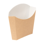 BOÎTES À FRITES STANDARD 'THEPACK' 135 G 220 G/M2 13x8x13,5 CM NATUREL CARTON ONDULÉ NANO-MICRO (1200 UNITÉ)