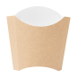 BOÎTES À FRITES STANDARD 'THEPACK' 135 G 220 G/M2 13x8x13,5 CM NATUREL CARTON ONDULÉ NANO-MICRO (1200 UNITÉ)