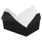 BOÎTES AMÉRICAINES MICRO-ONDABLES 'THEPACK' 1980 ML 250 + 12PP G/M2 19,6x14x6,2 CM NOIR CARTON ONDULÉ NANO-MICRO (200 UNITÉ)