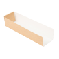 PELLES HOT DOG 'THEPACK' 220 G/M2 4,7x18,2x4 CM NATUREL CARTON ONDULÉ NANO-MICRO (1200 UNITÉ)