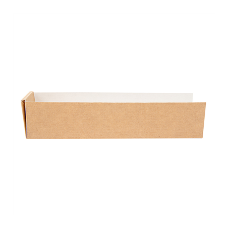 PELLES HOT DOG 'THEPACK' 220 G/M2 4,7x18,2x4 CM NATUREL CARTON ONDULÉ NANO-MICRO (1200 UNITÉ)