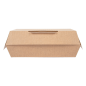 BOÎTES "LUNCH BOX" 'THEPACK' 220 G/M2 19,5x11,5x6,5 CM NATUREL CARTON ONDULÉ NANO-MICRO (300 UNITÉ)