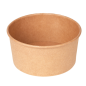 POTS SALADIERS 750 ML 320 + 18 PE G/M2 Ø 14,5/12,5x7 CM NATUREL KRAFT (500 UNITÉ)