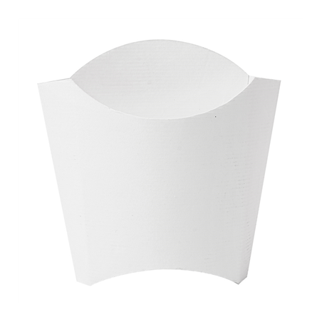 BOÎTES À FRITES STANDARD 'THEPACK' 135 G 230 G/M2 13x8x13,5 CM BLANC CARTON ONDULÉ NANO-MICRO (1200 UNITÉ)